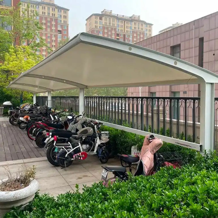 香河县膜结构电动车棚